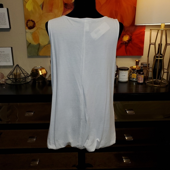 NWT Chico's White Bubble Tank Top w/ sequins Size 3 - Picture 8 of 12